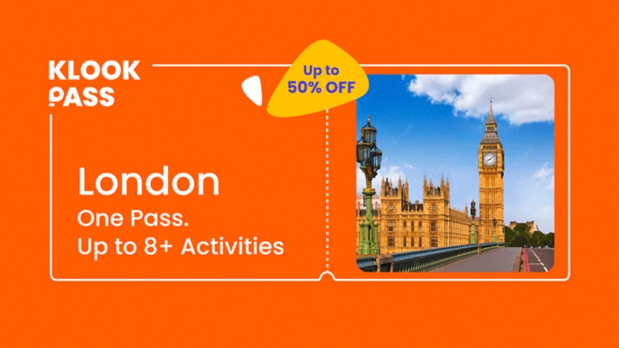 כרטיס הטבות בלונדון Klook pass - London