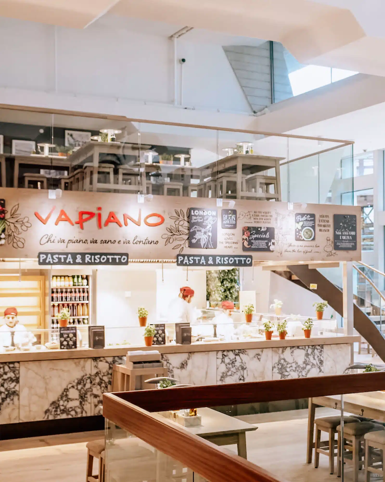 מסעדה מומלצת בלונדון Vapiano